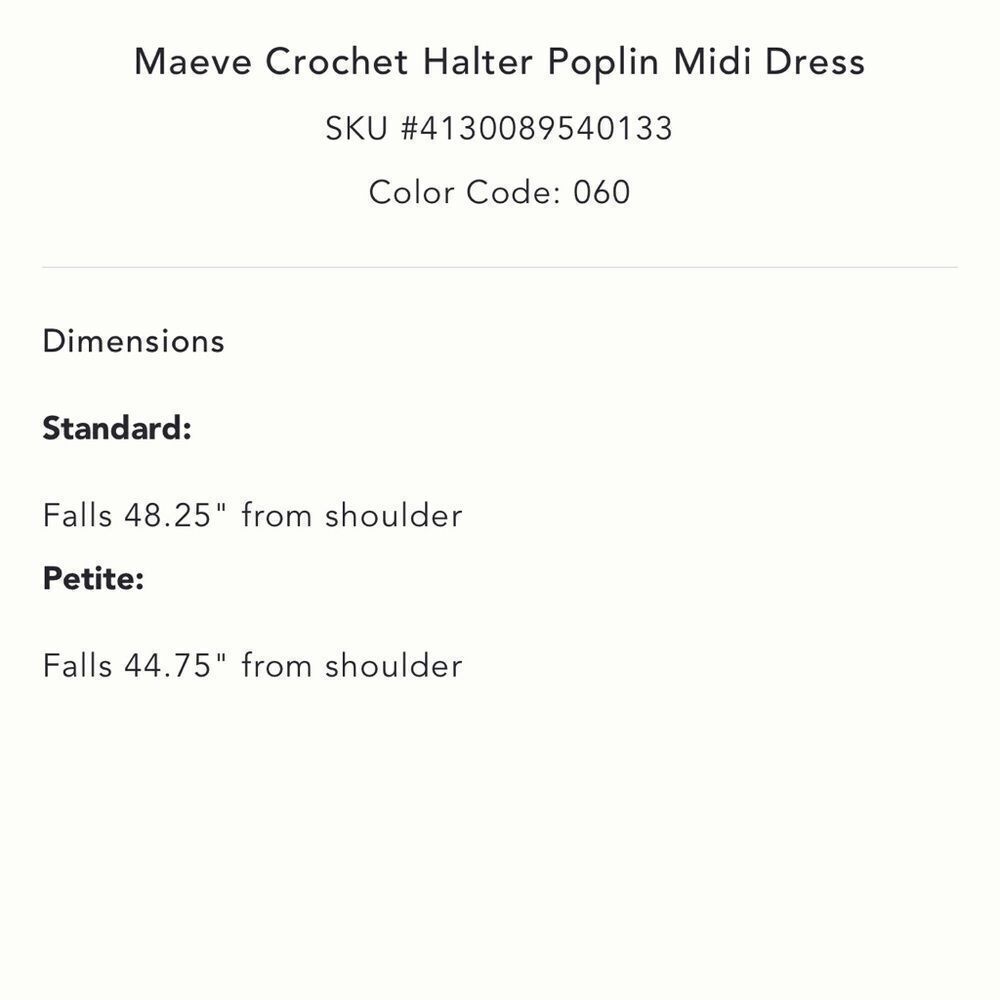 Maeve x Anthropologie Crochet Poplin Halter Midi Dress in Red - Picture 6 of 11